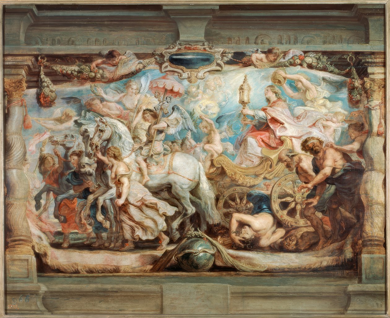 Der Triumph der Kirche über Unwissenheit und Verblendung tekijältä Peter Paul Rubens