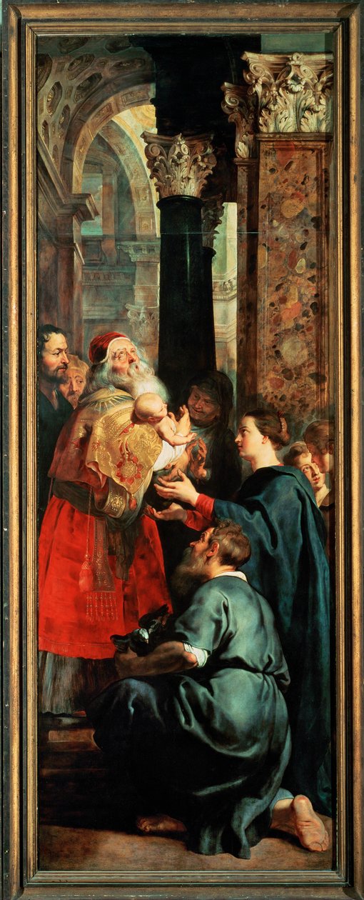 Laskeutuminen ristiltä, oikea paneeli: (maalaus) tekijältä Peter Paul Rubens