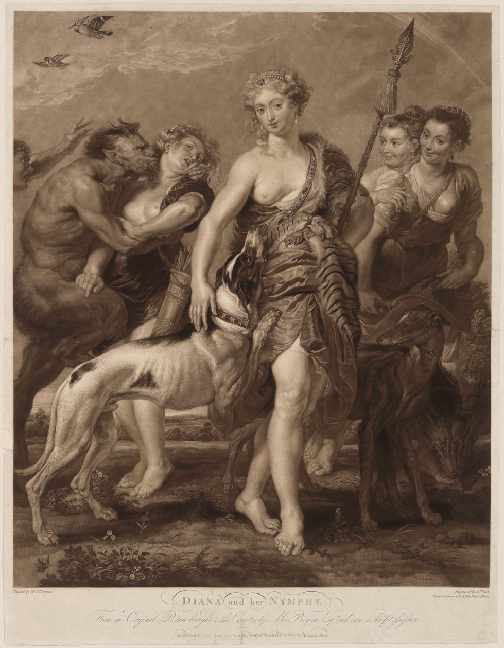 Diana metsästämässä tekijältä Peter Paul Rubens