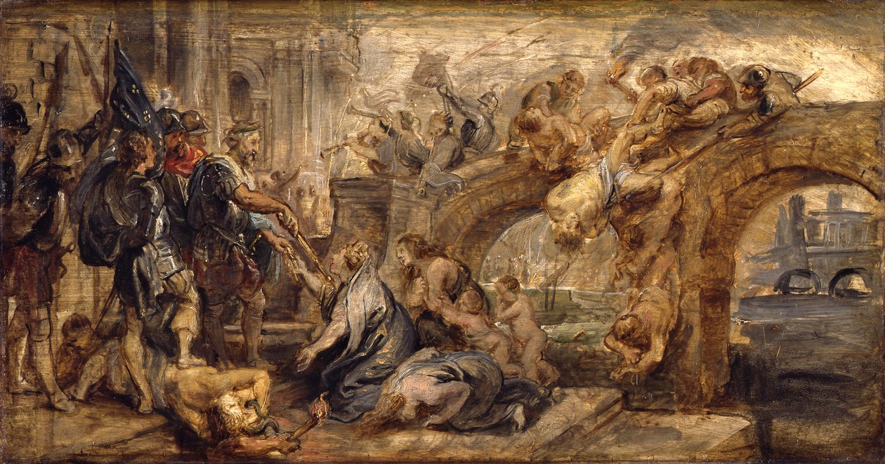 Henrik IV:n valloittama Pariisi. tekijältä Peter Paul Rubens