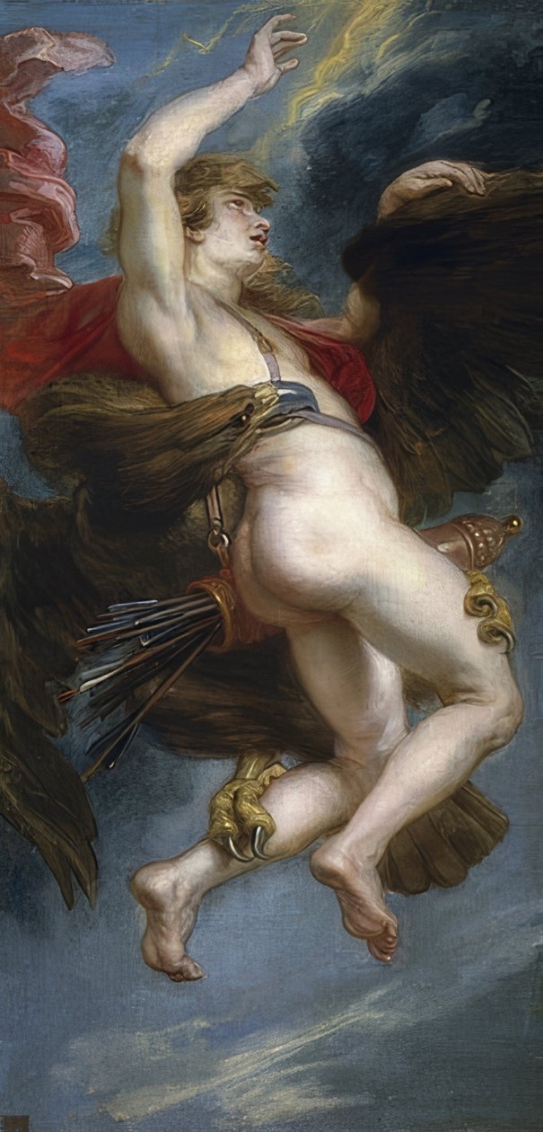Ganymedesin sieppaus. 1636-38 tekijältä Peter Paul Rubens