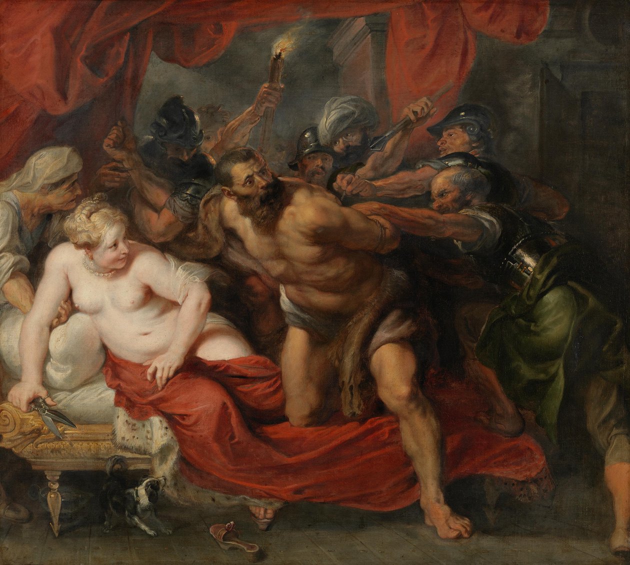 Simsonin vangitseminen tekijältä Peter Paul Rubens
