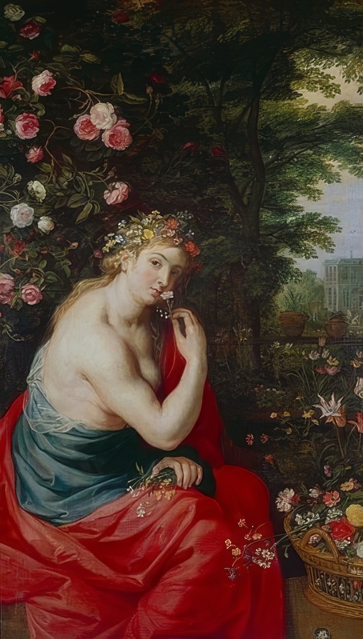 jumalatar Flora. Noin 1625 tekijältä Peter Paul Rubens