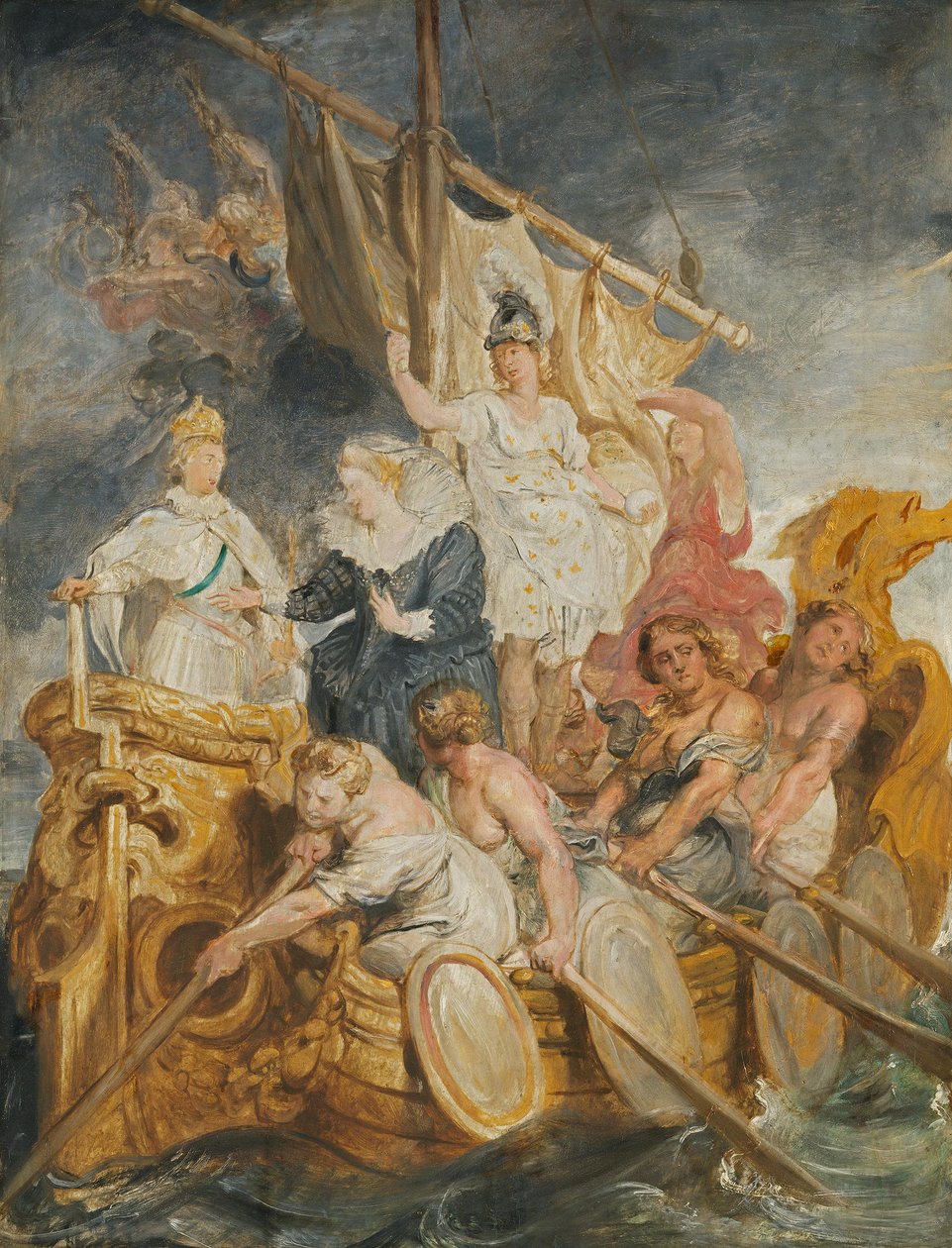 Hallitsijavallan siirto kruununprinssille (luonnos Medici-sarjaan) tekijältä Peter Paul Rubens