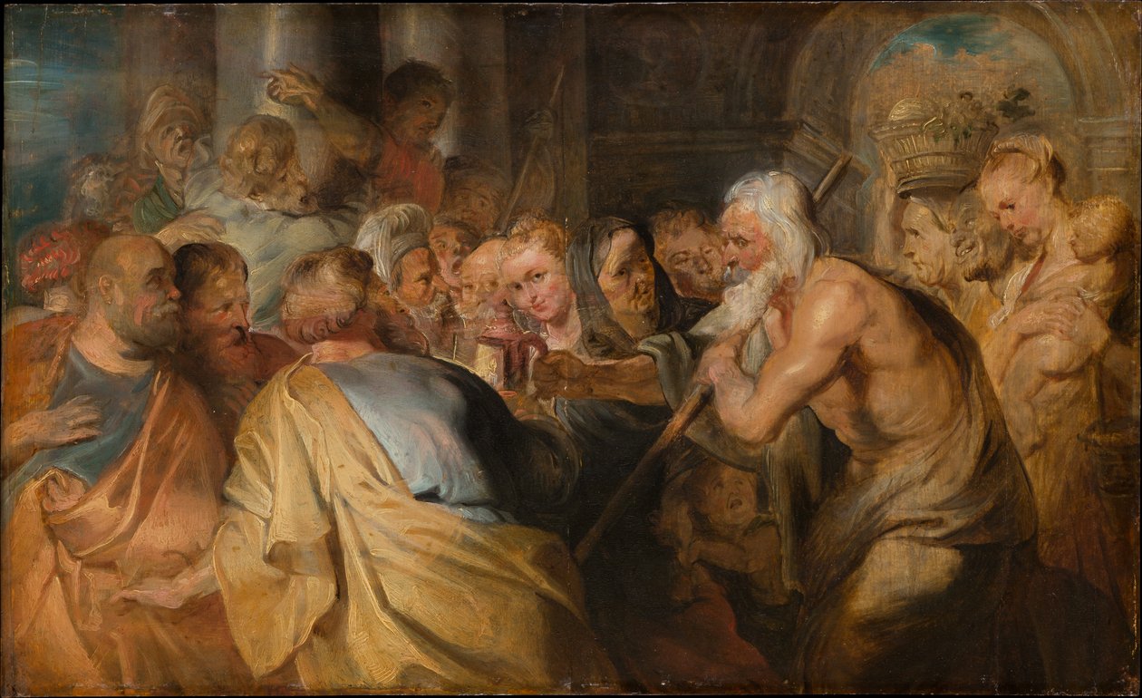 Diogenes etsimässä rehellistä ihmistä tekijältä Peter Paul Rubens