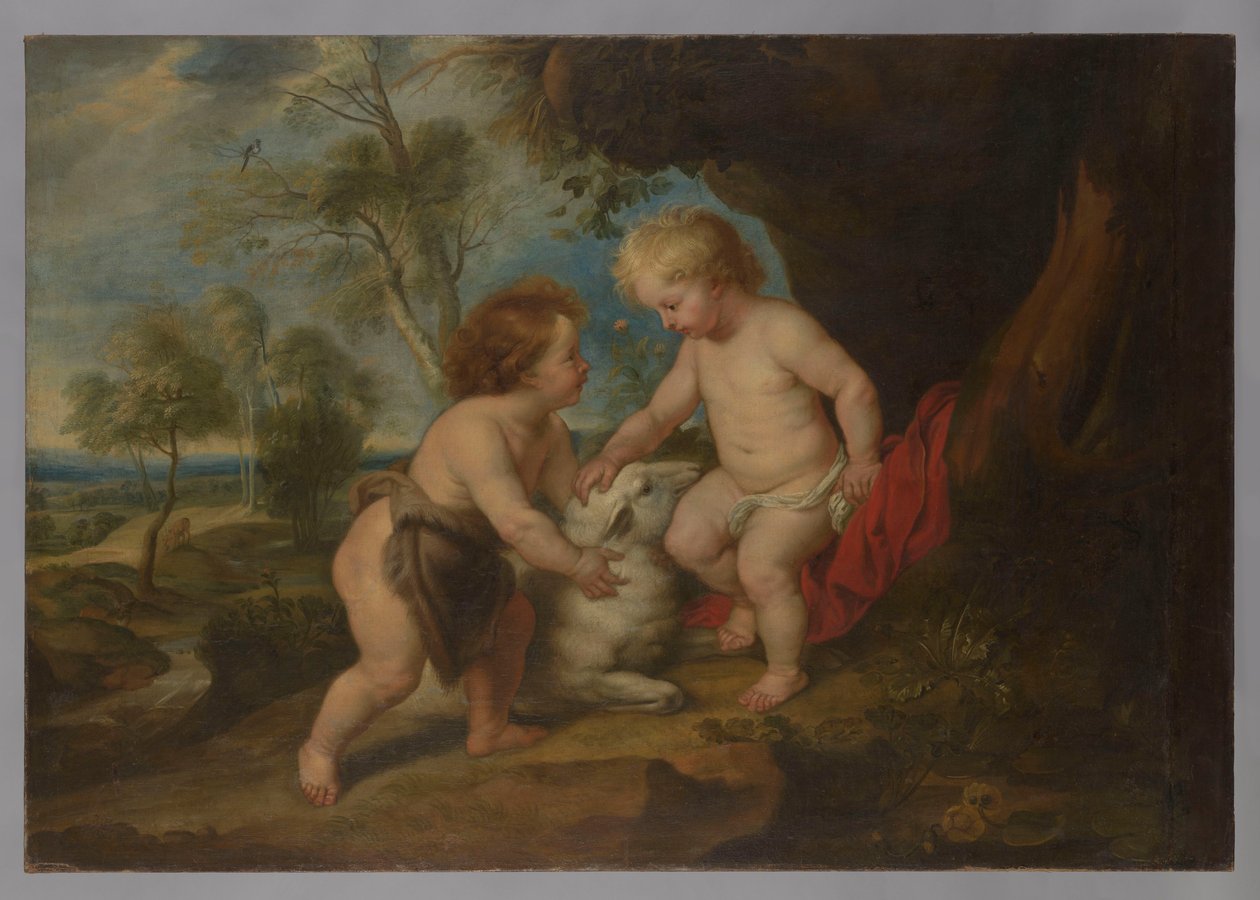 Jeesus-lapsi ja pyhä Johannes Kastaja tekijältä Peter Paul Rubens