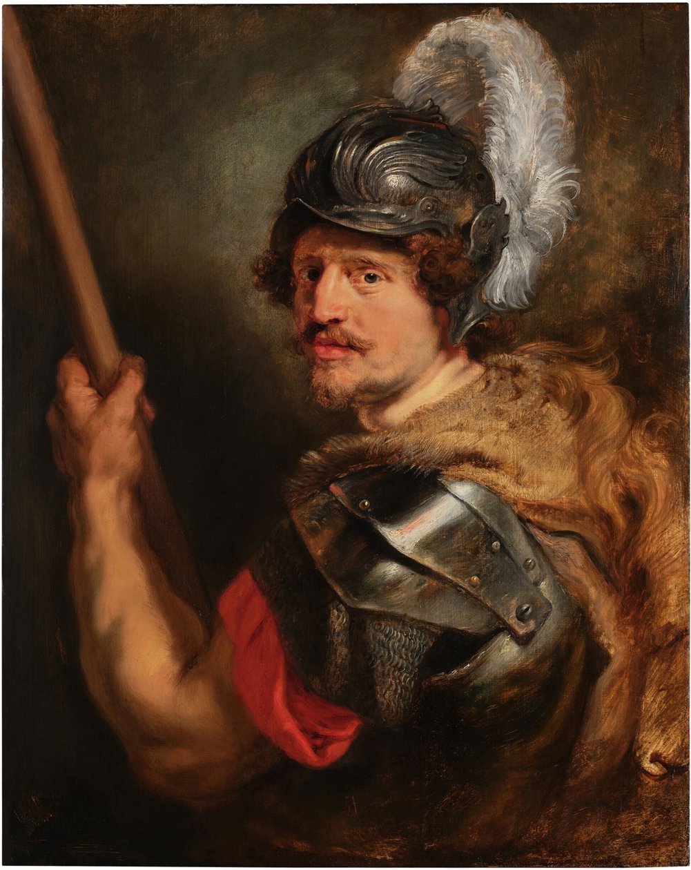 Englanniksi:  Mars-jumalan muotokuva miehestä tekijältä Peter Paul Rubens