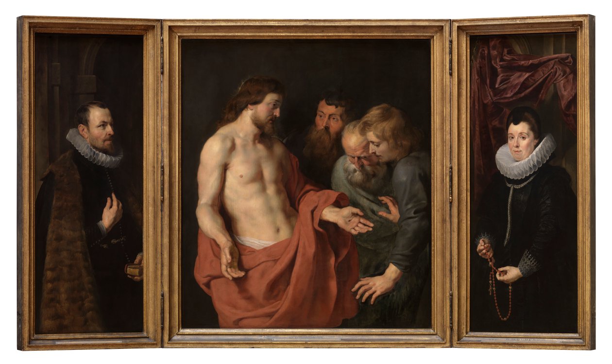 Nikolaas Rockoxin ja hänen vaimonsa Adriana Perezin epitafia tekijältä Peter Paul Rubens