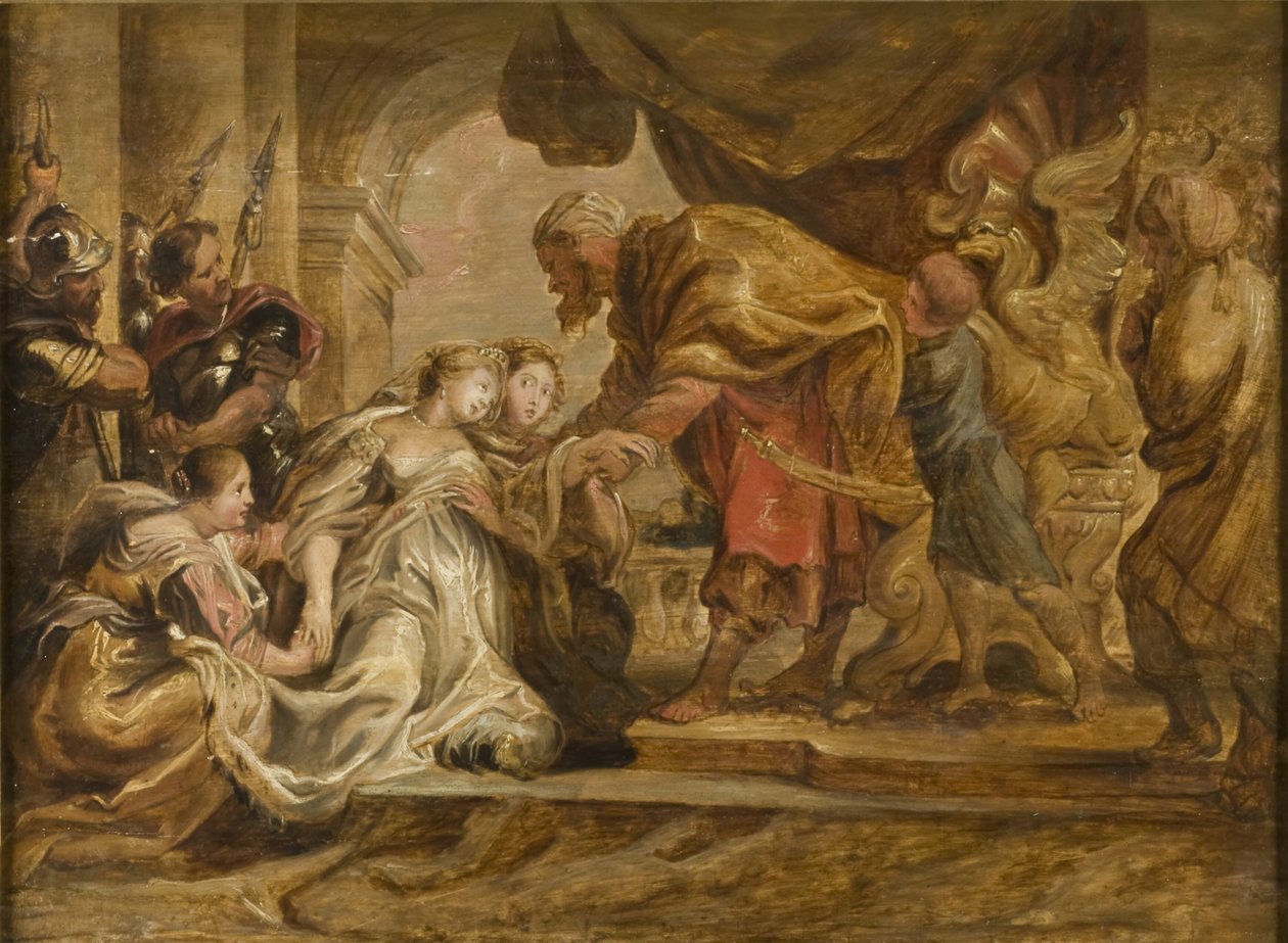 Esther ja Ahasveros tekijältä Peter Paul Rubens