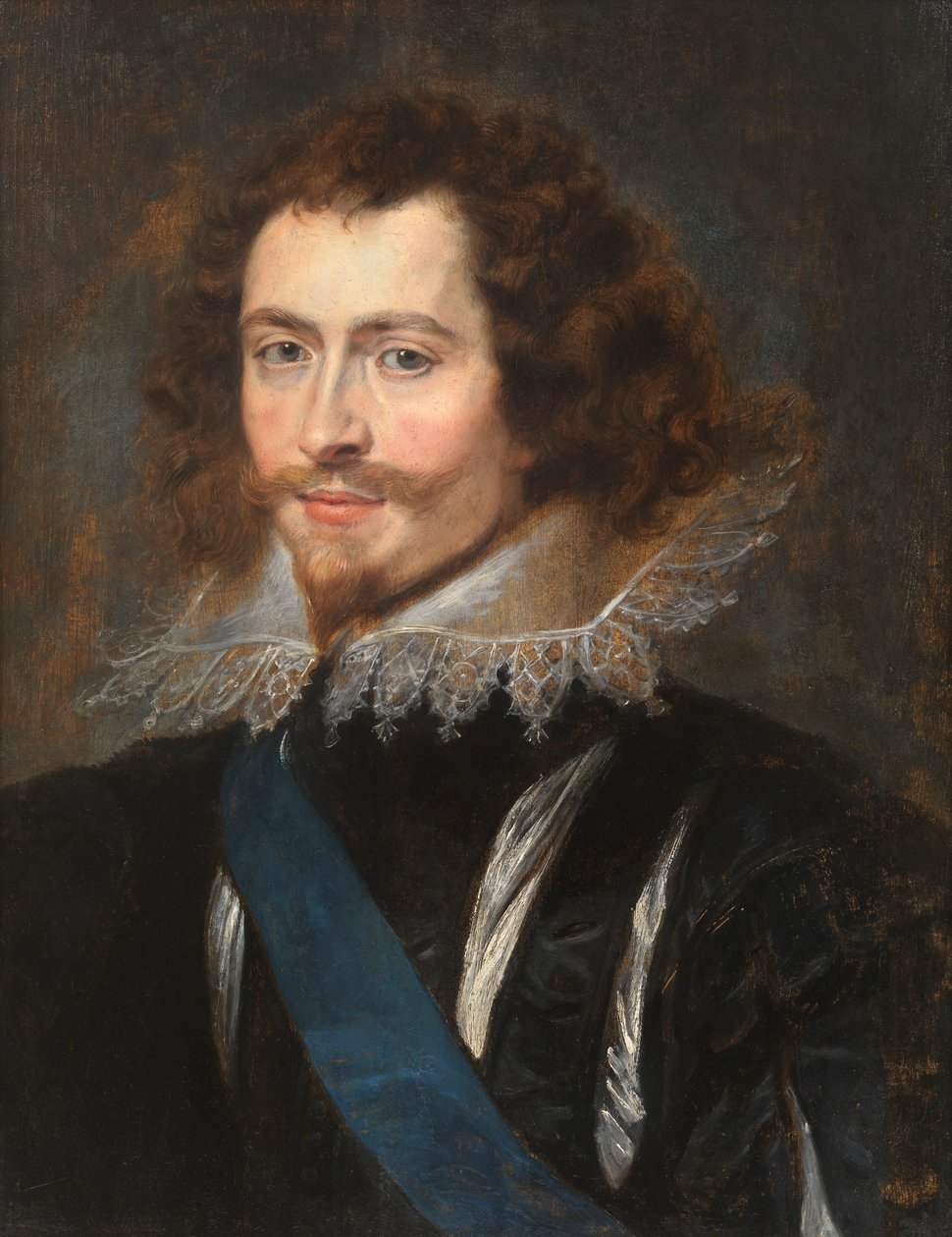 George Villiers, Buckinghamin ensimmäinen herttua, n. 1625 (öljy paneelissa) tekijältä Peter Paul Rubens