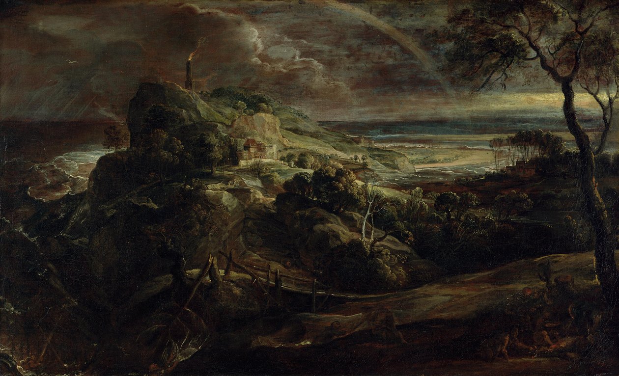 Saksa: Landschaft mit dem Schiffbruch des Paulus Landscape with the Shipwreck of Paulus (Maisema Paavalin haaksirikosta) tekijältä Peter Paul Rubens
