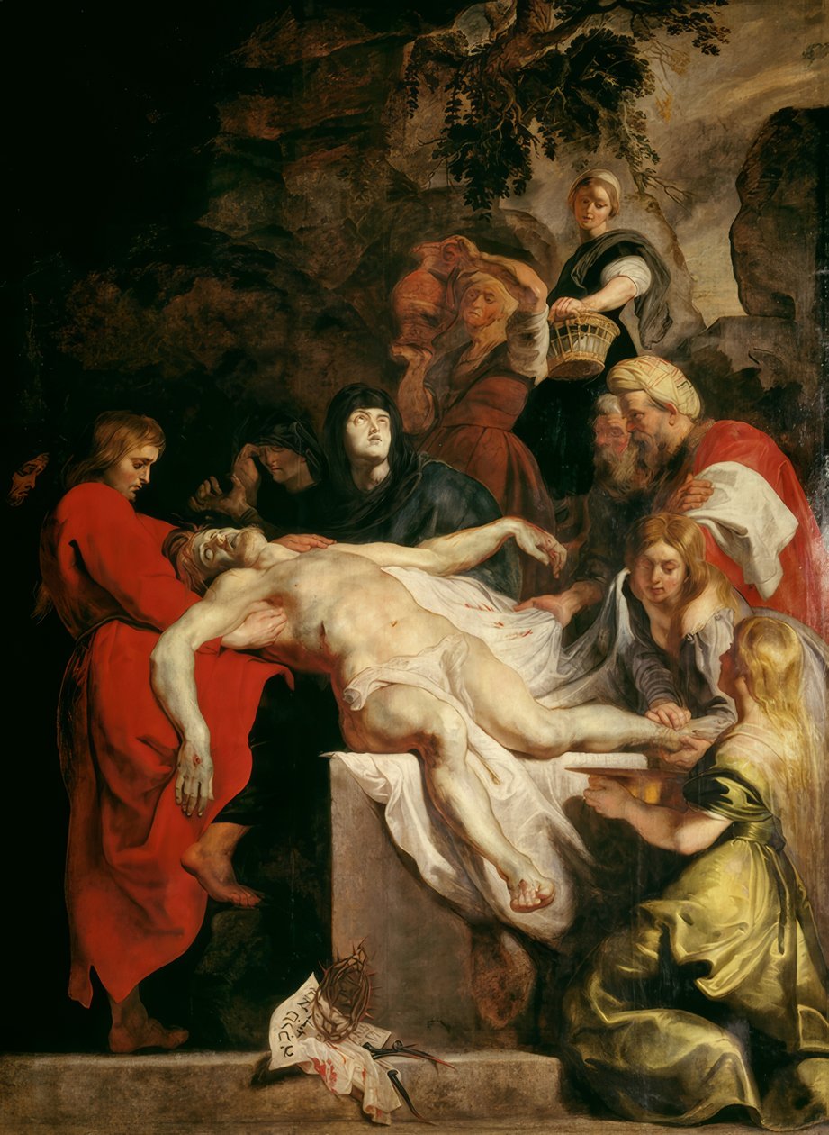 Grablegung Christi tekijältä Peter Paul Rubens