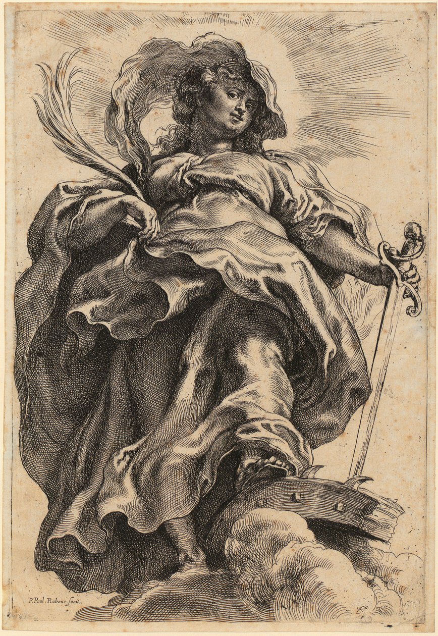 Pyhä Katariina tekijältä Peter Paul Rubens