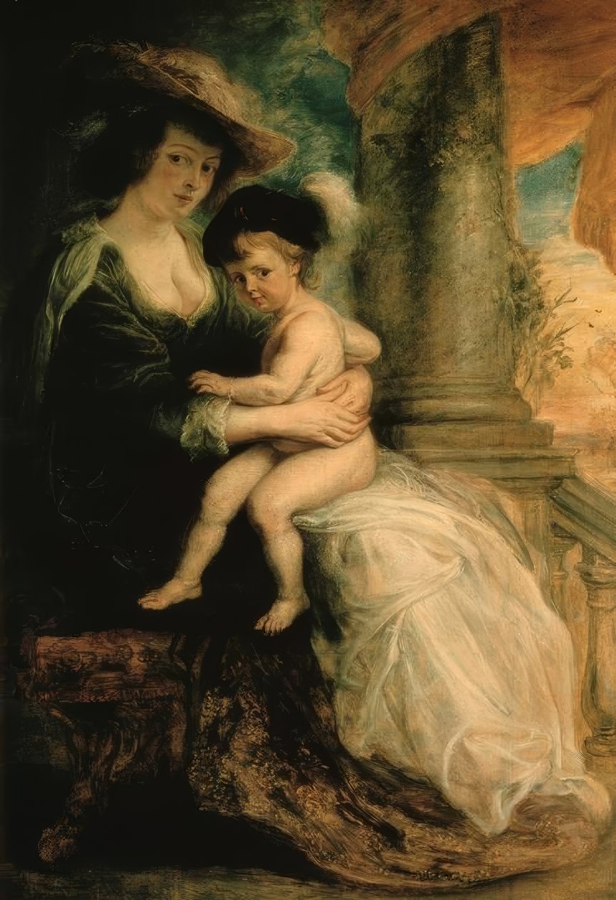 Helene Fourment esikoisensa Fransin kanssa tekijältä Peter Paul Rubens