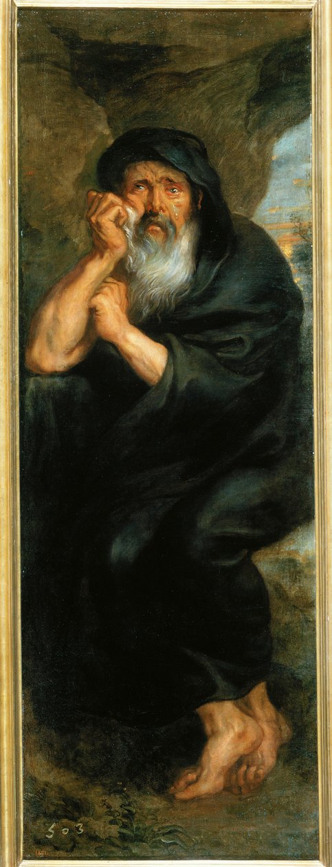 Heraklith, kreikkalainen filosofi (maalaus kankaalle) tekijältä Peter Paul Rubens