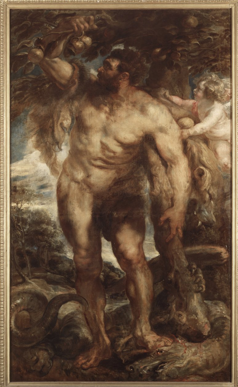 Hercules in the Garden of the Hesperides, n. 1638 (öljy kankaalle) tekijältä Peter Paul Rubens