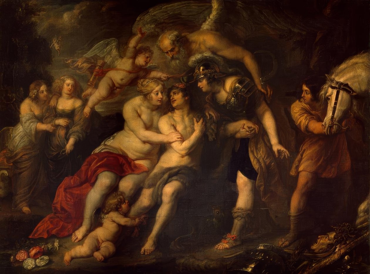 Hercules risteyksessä tekijältä Peter Paul Rubens