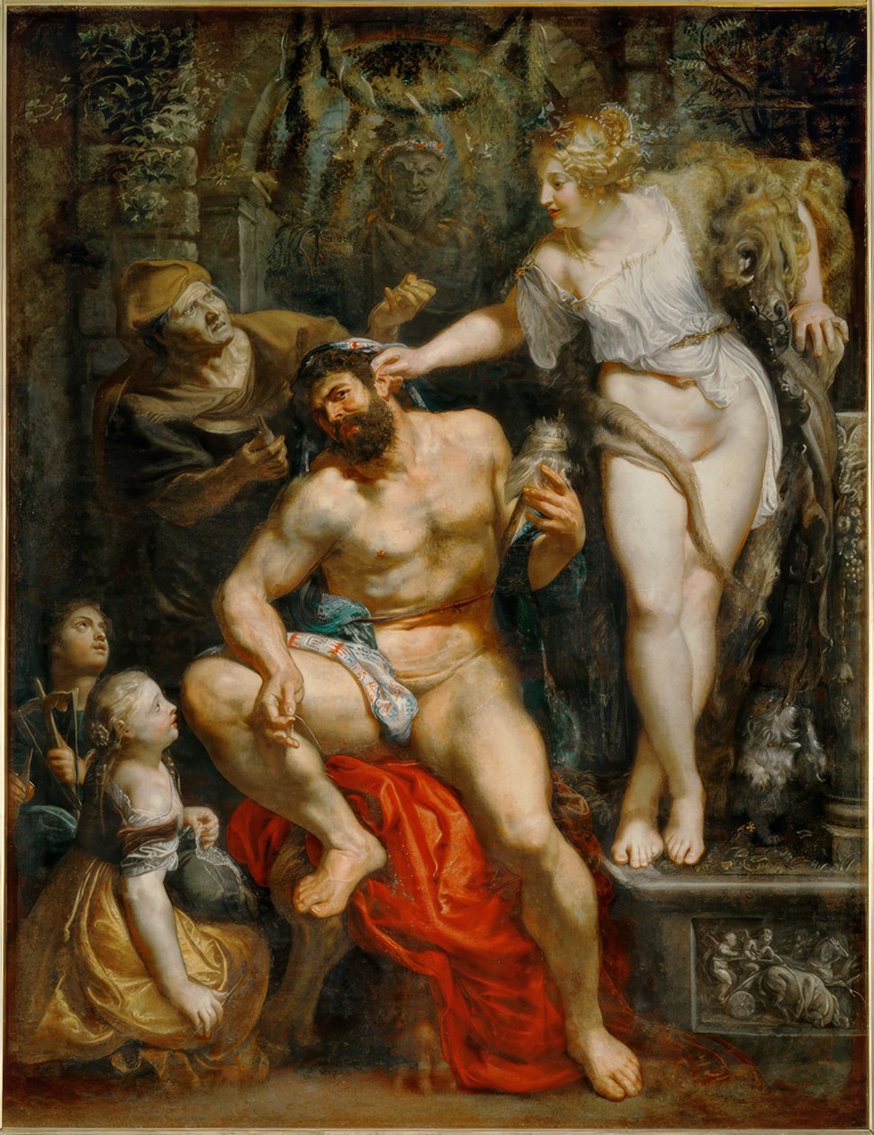 Hercules ja Omphale tekijältä Peter Paul Rubens