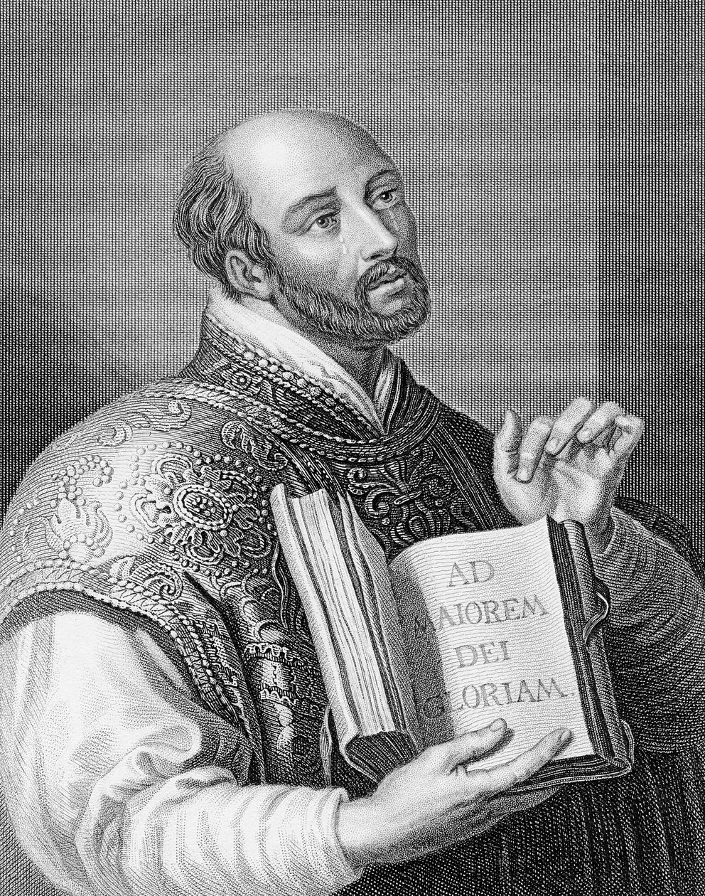 Ignatius Loyola, kaiverrus William Holl nuoremmasta, n. 1830 tekijältä Peter Paul Rubens
