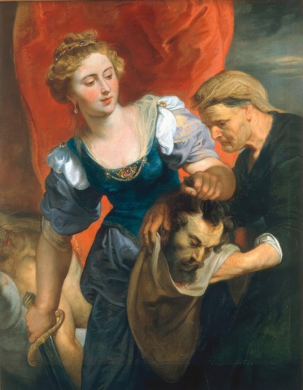 Judith mukana Haupt des Holofernes tekijältä Peter Paul Rubens