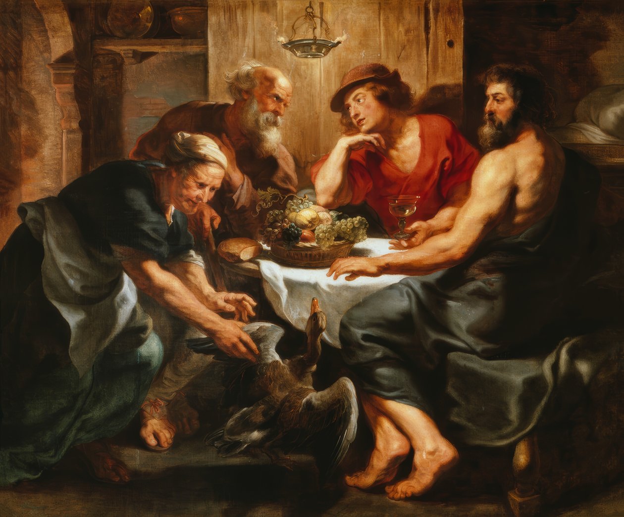 Jupiter und Merkur bei Philemon ja Baucis tekijältä Peter Paul Rubens