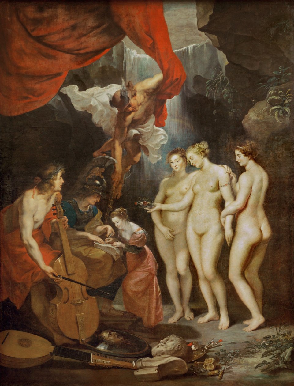 Marie de Medicisin koulutus (maalaus kankaalle) tekijältä Peter Paul Rubens