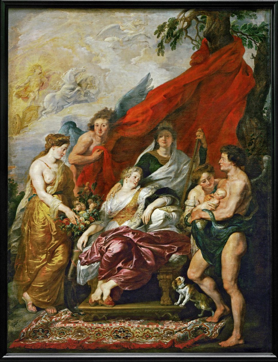 Ludvig XIII:n syntymä Fontainebleaussa tekijältä Peter Paul Rubens