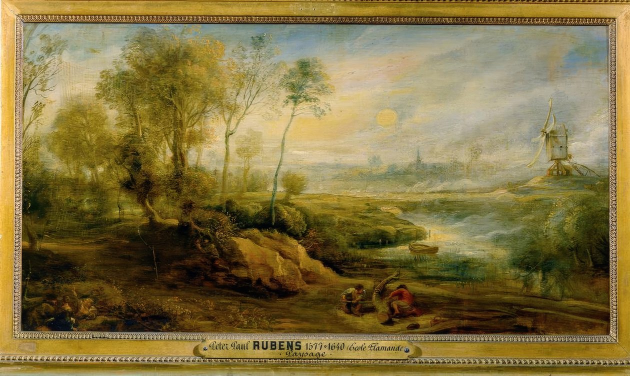 Landschaft mit Vogelstellern tekijältä Peter Paul Rubens