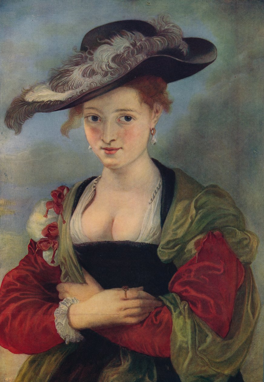 Olkihattu, c1622-1625, c1915 tekijältä Peter Paul Rubens