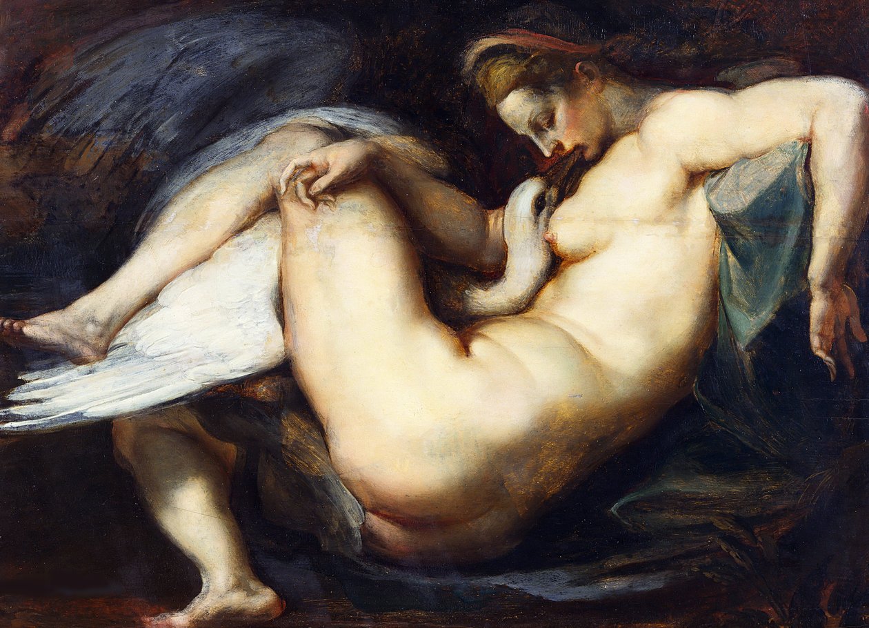 Leda ja joutsen, 1598-1599 tekijältä Peter Paul Rubens