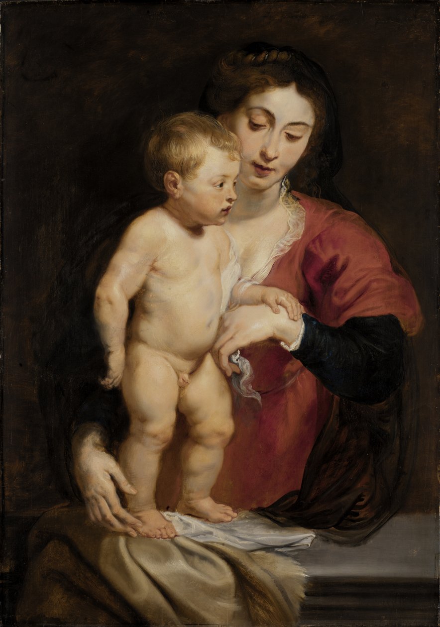 Madonna ja lapsi, n. 1615-1618. tekijältä Peter Paul Rubens