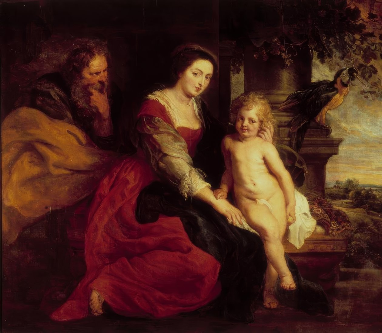 Madonna papukaijan kanssa tekijältä Peter Paul Rubens