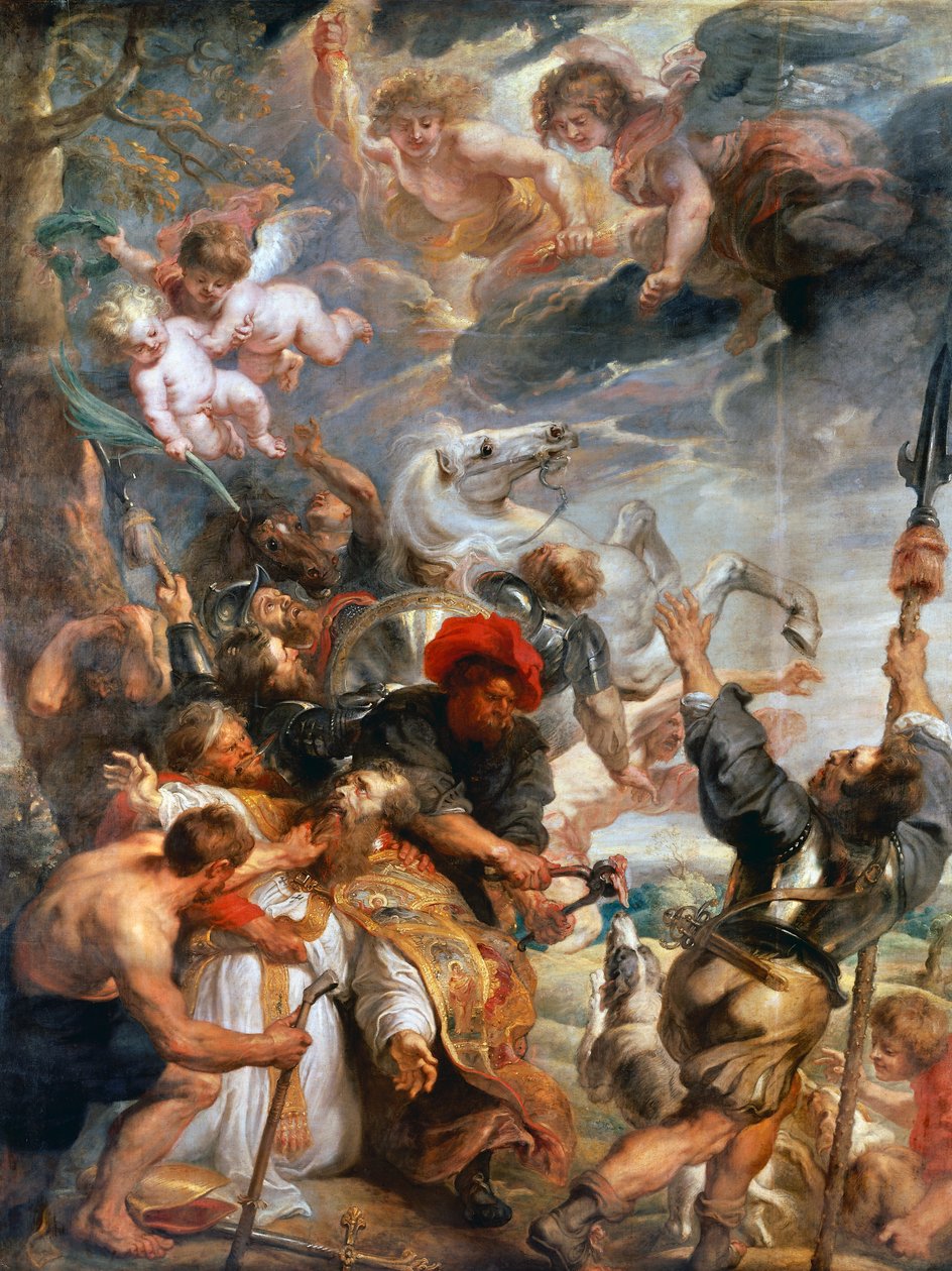 Pyhän Livinon marttyyrikuolema (öljy kankaalle) tekijältä Peter Paul Rubens