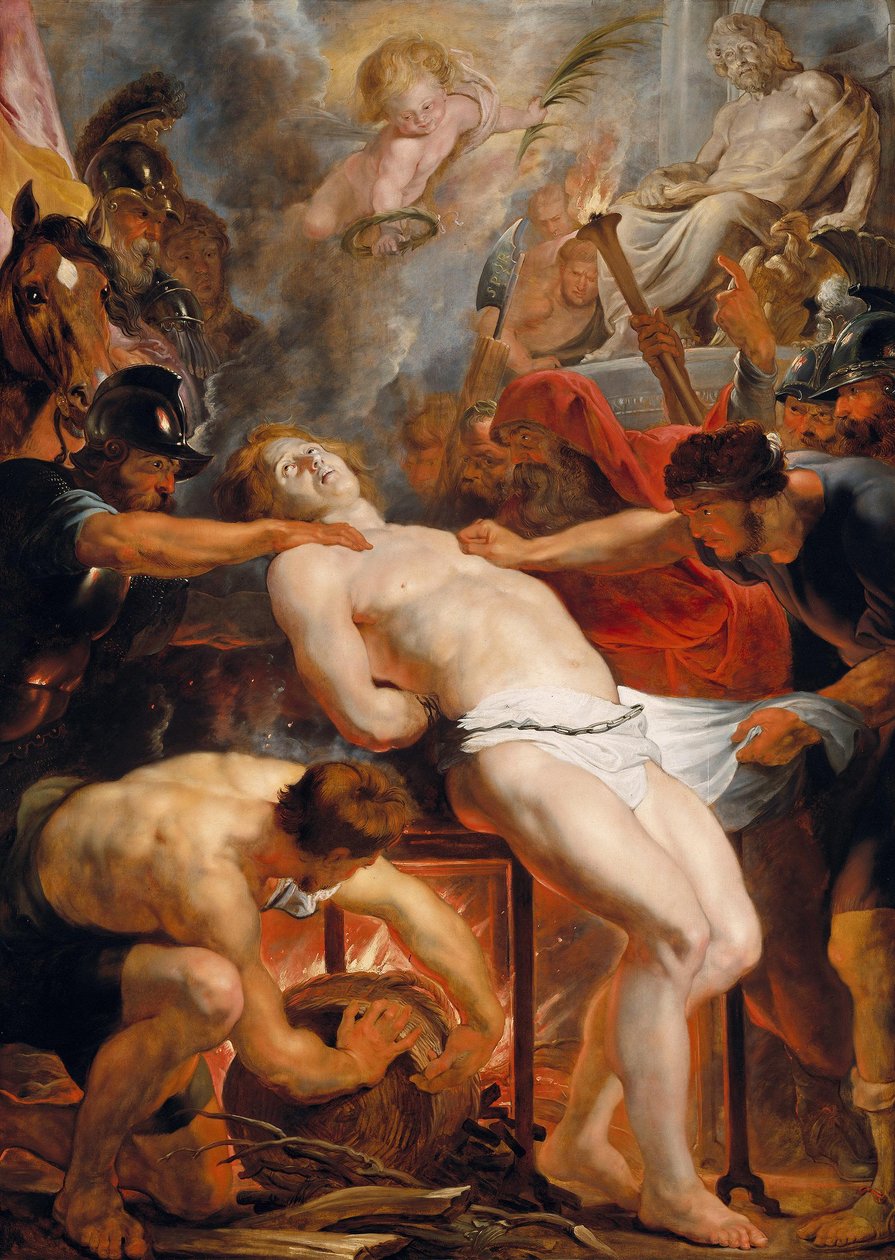 Pyhän Laurentiuksen marttyyrikuolema tekijältä Peter Paul Rubens