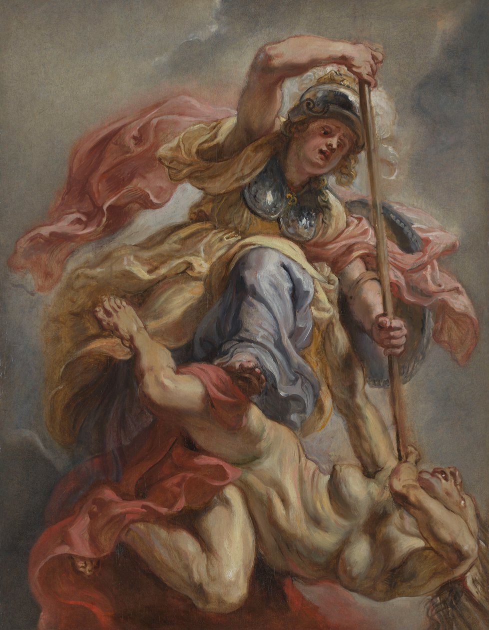 Minerva voittaa tietämättömyyden tekijältä Peter Paul Rubens