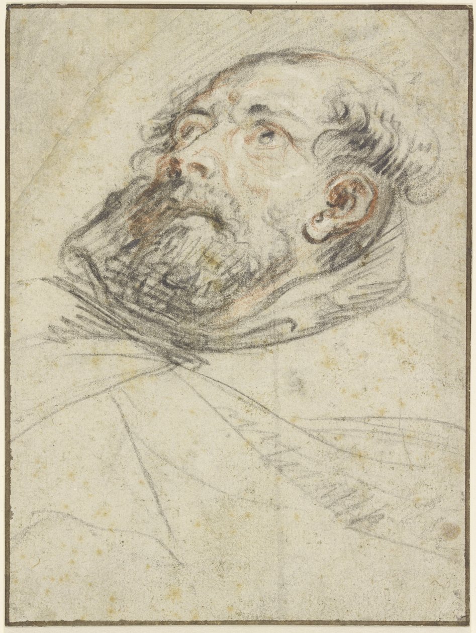 Ylöspäin katsova munkki (exemplum doloris) tekijältä Peter Paul Rubens