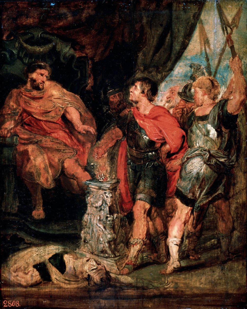 Mucius Scaevola ennen Porsennaa, 1630-luku. tekijältä Peter Paul Rubens
