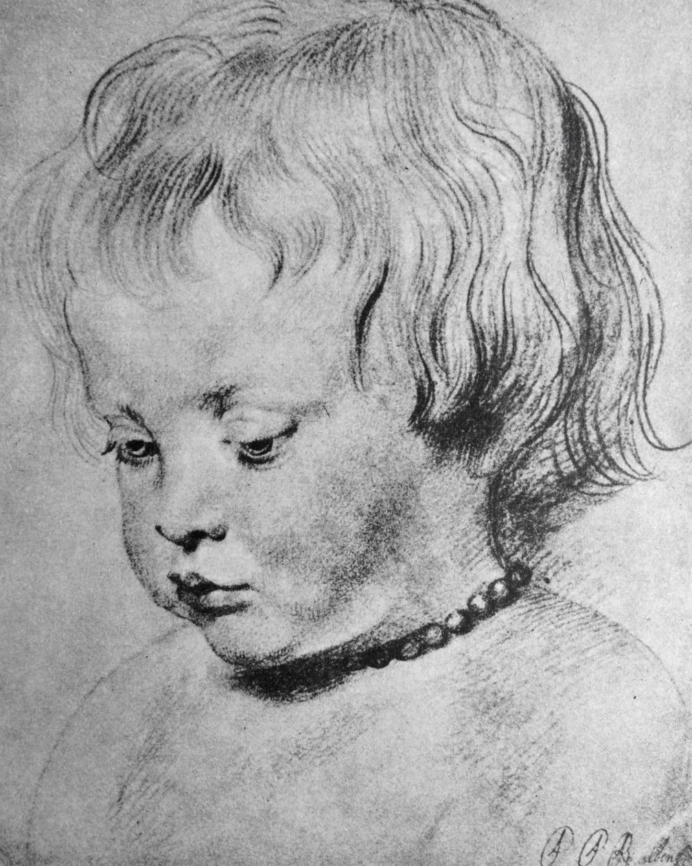 Nicholas Rubens yllään korallikaulakorussa tekijältä Peter Paul Rubens