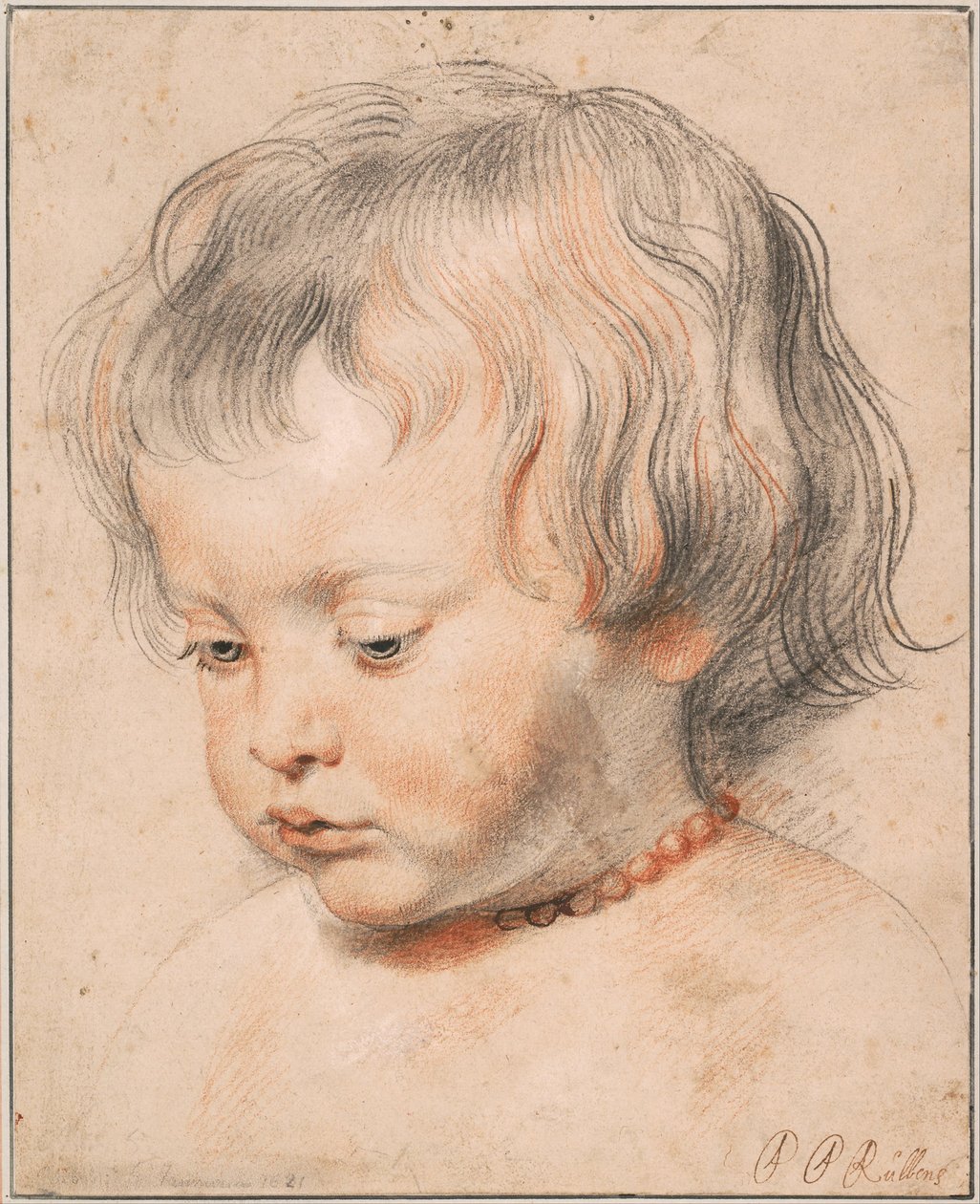 Nicolaas Rubens korallikaulakorussa, noin 1619 tekijältä Peter Paul Rubens