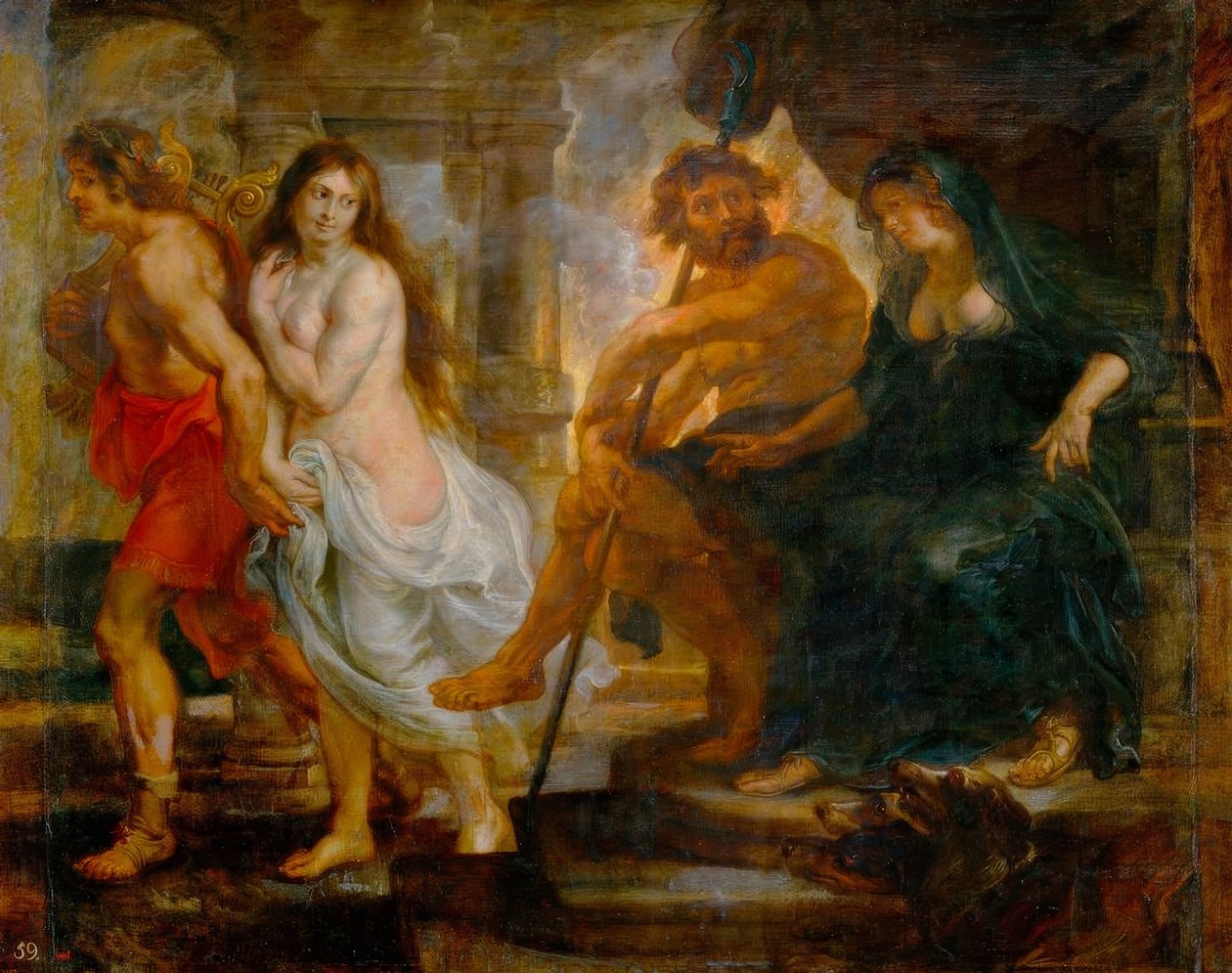 Orpheus und Eurydike mit Pluto und Proserpina tekijältä Peter Paul Rubens