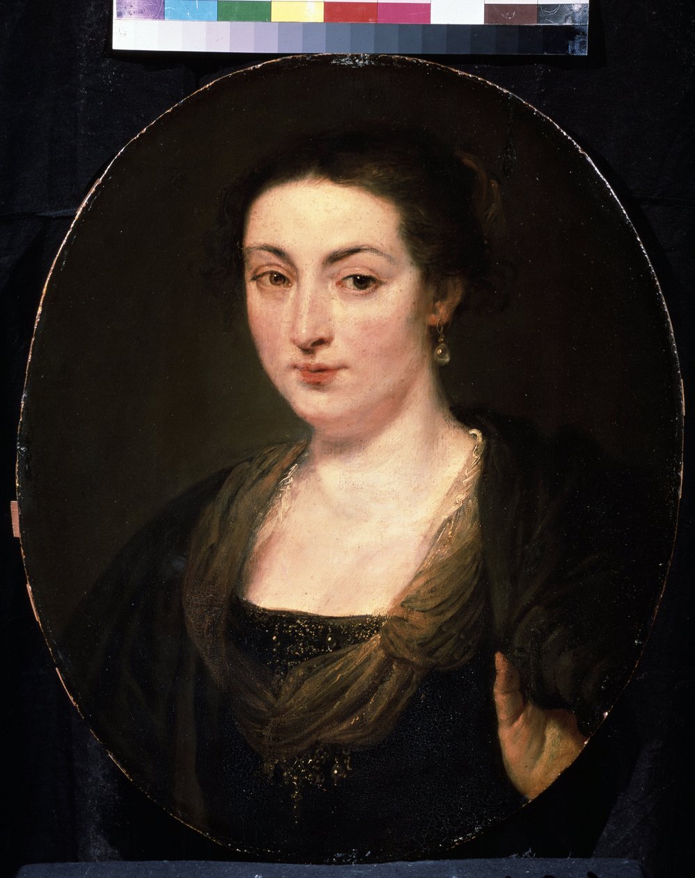 Isabella Brantin (1591-1626) muotokuva (Isabella Brantin muotokuva). Peter Paul (Pierre-Paul) Rubensin (tai Peter Paul tai Petrus Paulus) maalaus (1577-1640). Öljy puulle, 60 x 49 cm, noin 1615-1620. Flanderin taidetta, barokkityyliä. Poucin taidemuseo tekijältä Peter Paul Rubens