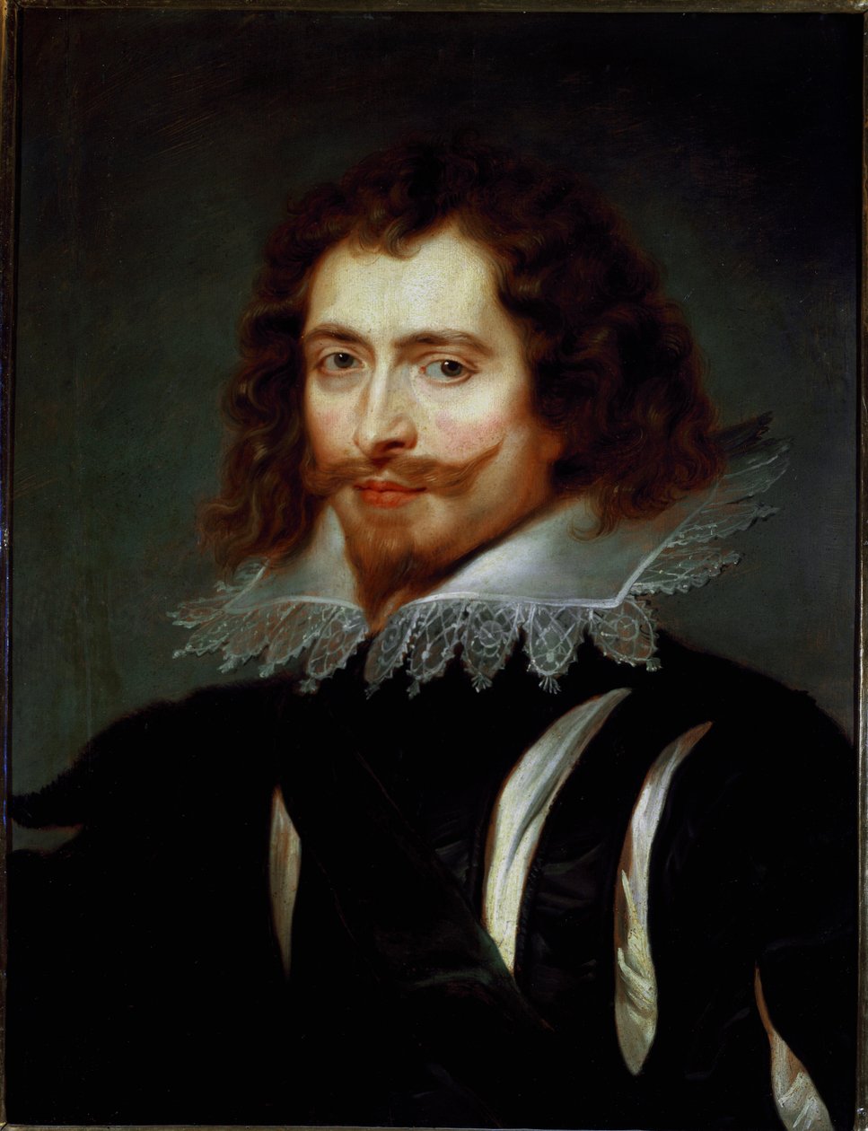 George Villiersin (1592-1628) muotokuva Buckinghamin herttua Pierre Paulin (Pierre-Paul) Rubensin (tai Peter Paulin tai Petrus Pauluksen) maalaus (1577-1640) Su. 65x50 cm Palazzo Pitti, Galleria Palatina Firenze tekijältä Peter Paul Rubens