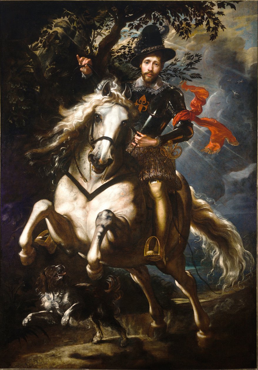 Giò Carlo Dorian muotokuva hevosen selässä tekijältä Peter Paul Rubens