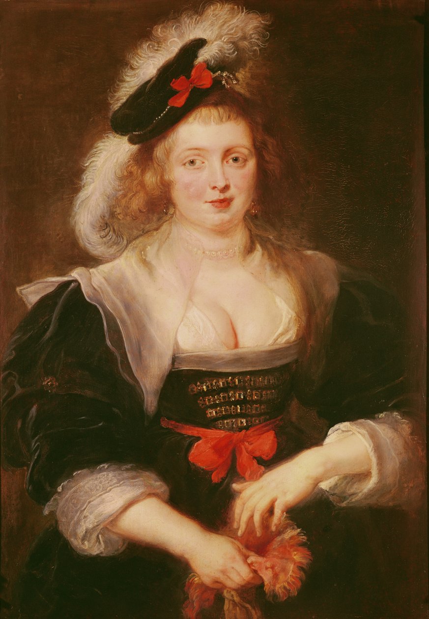 Helene Fourmentin muotokuva käsineillä, n. 1632 (öljy paneelille) tekijältä Peter Paul Rubens