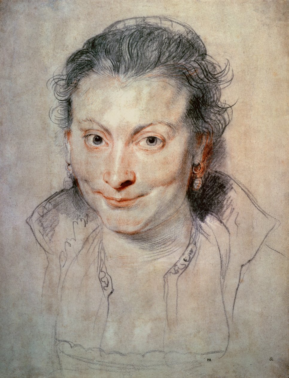 Isabella Brandtin muotokuva (piirustus) tekijältä Peter Paul Rubens