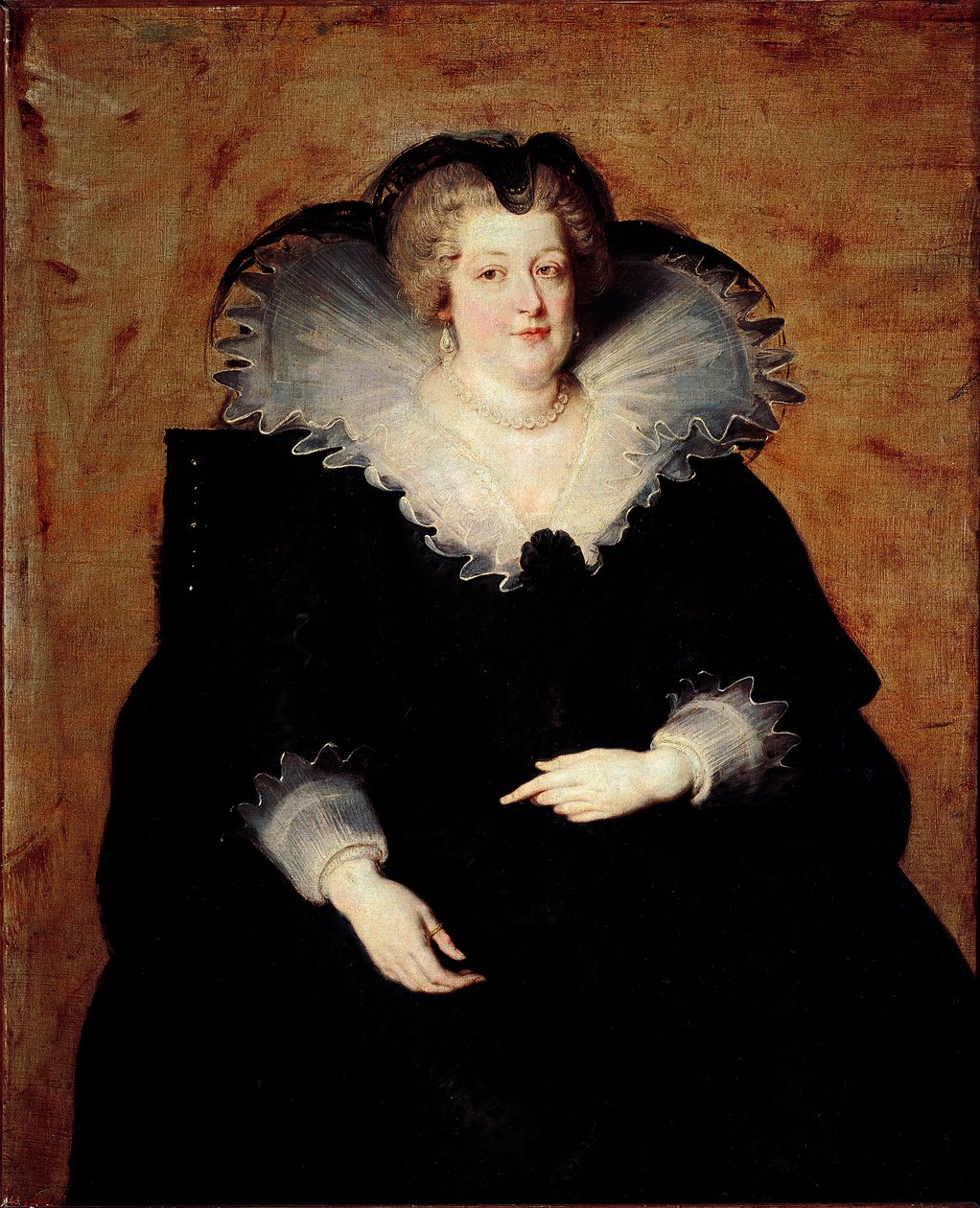 Ranskan kuningatar Marie de Mediciksen muotokuva (öljy kankaalle tekijältä Peter Paul Rubens
