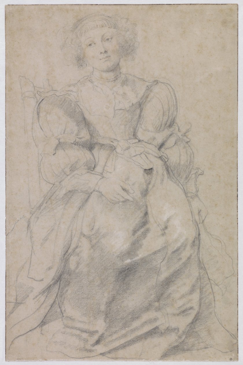 Portret van Hélène Fourment tekijältä Peter Paul Rubens