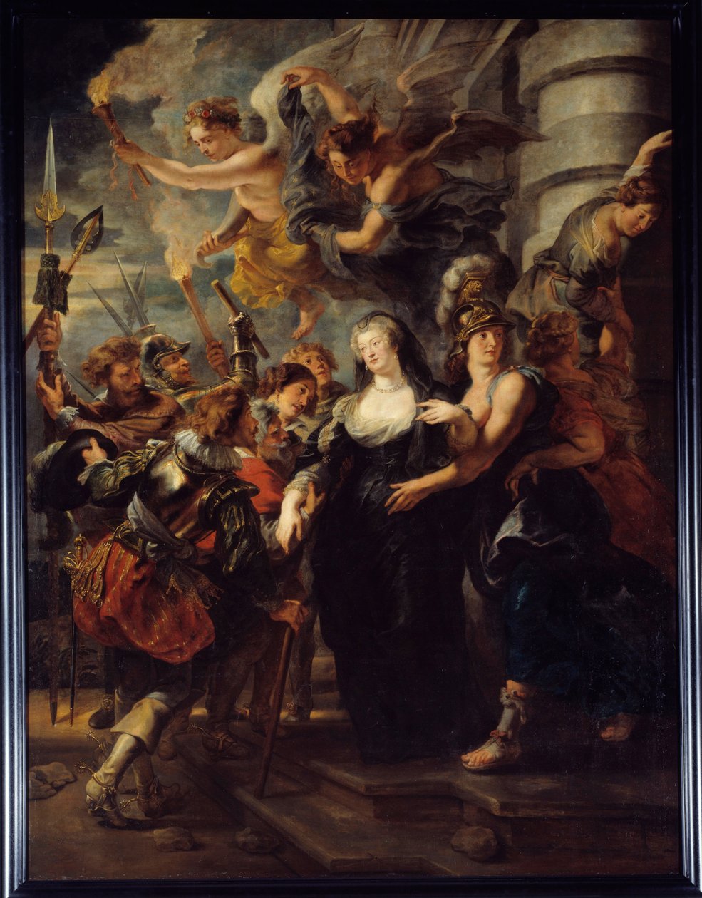 Kuningatar Marie de Medicis (1573-1642) pakeni Chateau de Blois