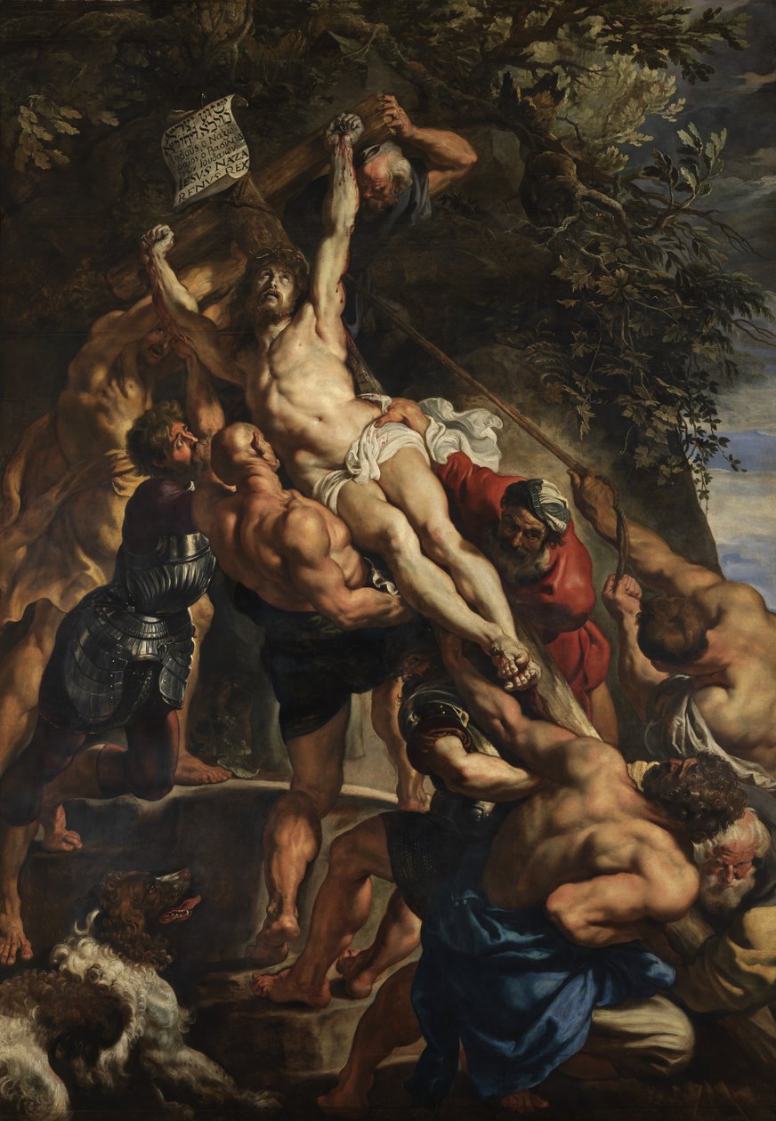 Ristin nosto, keskipaneeli, n. 1610-11 (öljy paneelissa) tekijältä Peter Paul Rubens