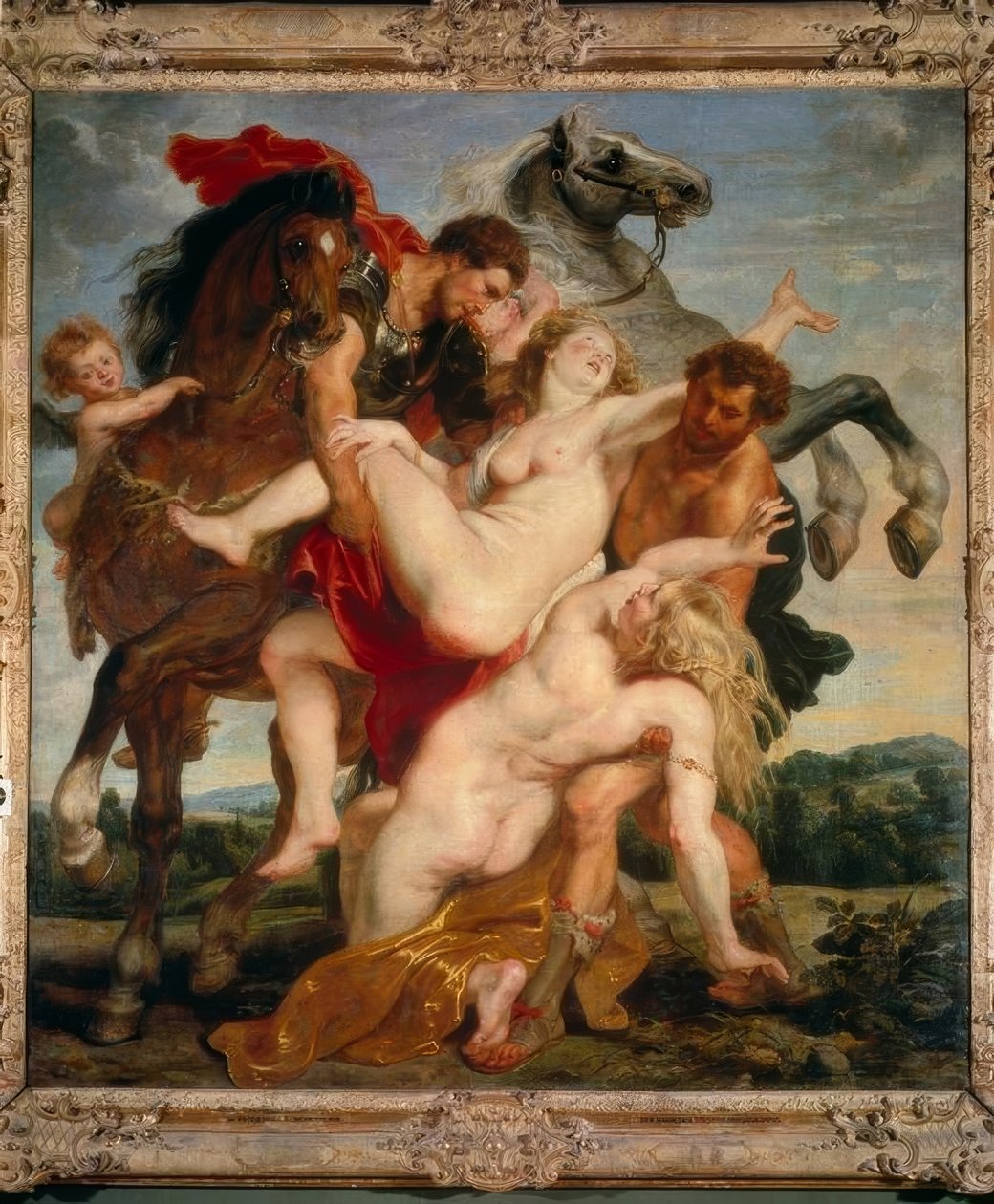 Raub der Töchter des Leukippos tekijältä Peter Paul Rubens